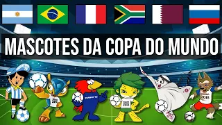 TODOS OS MASCOTES DAS COPAS DO MUNDO