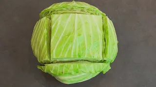Do you have Cabbage at home  Delicious dinner with simple ingredients! Cabbage recipe