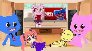 Poppy playtime characters react to gacha memes