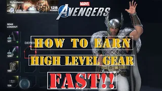 Marvel's Avengers| How to get High Level Gear FAST| Easy Legendary Gear Method