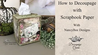 How to Decoupage Scrapbook Paper without Bubbles or Wrinkles