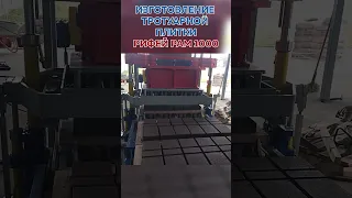 Производство тротуарной плитки на вибропрессе Рифей Рам 1000