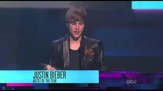 Justin Bieber Wins Artist Of The Year - American Music Awards 2010 AMA