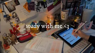1 HOUR study session 📚🎧🕯️*with rain sounds and no talking