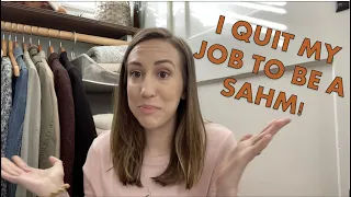 MY STORY | I Quit My $80,000 A Year Job To Be A SAHM!