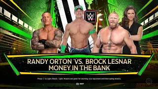 WWE 2K24 RANDY ORTON VS. BROCK LESNARMONEY IN THE BANK