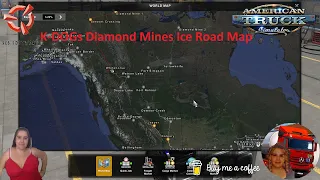 American Truck Simulator (1.49) K-DOGs Diamond Mines Ice Road Map v1.49f + DLC's & Mods