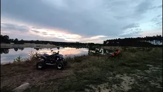 Yamaha Raptor 660 & KTM 450 Best moments, Weekend trip #7