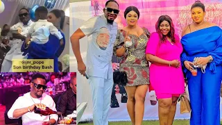 Checkout Nollywood Actors At Jnr Pope And Wife's 3rd Son's 1st Birthday Party.