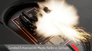 Turreted Enhanced AX Missile Racks vs. Cyclops | Raw Footage | Elite Dangerous: Odyssey