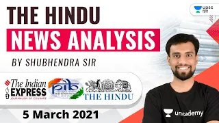 The Hindu News Analysis by Shubhendra Sir