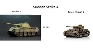 Sudden Strike 4: Panther A Tank versus Panzer IV Ausf. G Tank