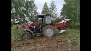 Ciężka orka belarusem, kukurydza zasiana na raz!