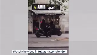 People chase down moped thieves & catch one (UK) - ITV London News - 21st May 2019