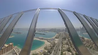 Дубаи360 -круговое 360 видео Дубаи с высоты 250м новой смотровой площадки The View at The Dubai Palm