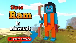 Build shree ram ji statue in Minecraft | Lord Ram ji | Ak Sannin