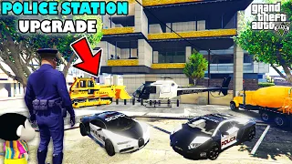 Franklin Upgrade NEW ULTIMATE LUXURY POLICE STATION in GTA 5 | SHINCHAN and CHOP