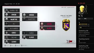 WWE 2k19 game play king of the ring tournament