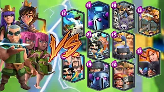 ARCHERS TEAM VS ALL TEAMS - Clash Royale Team Battle