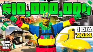 COMO GANHAR $10 MILHÕES POR DIA SOLO no GTA ONLINE (GUIA COMPLETO)