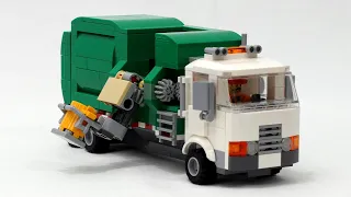 Amazing LEGO Side Loading Garbage Truck Mechanism
