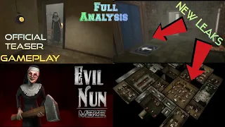 Evil Nun Maze Official Gameplay Teaser - Full Analysis( New Leaks )