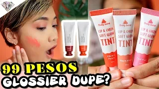 PHP 99  DUPE NG GLOSSIER CLOUD PAINT?! SERYOSO BA? | PRETTY SECRET GLOW TINT REVIEW  | MAE LAYUG