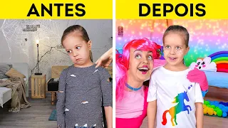 INCRÍVEL TRANSFORMAÇÃO DE UM QUARTO INFANTIL || Ideias Incrivelmente Coloridas