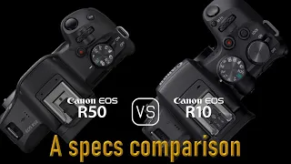 Canon EOS R50 vs. Canon EOS R10: A Comparison of Specifications
