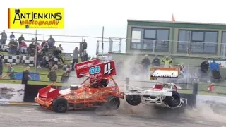 BriSCA F1 Stockcars - Tom Harris #WallopStraightIn Dan Johnson - Sunday 6th June 2021 Skegness