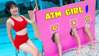 AMAZING GAMESHOW LUCKY QUESTION MARK PRANK BATTLE NERF DRGIRL NERF GUNS POPULAR MUST WATCH ATM PRANK