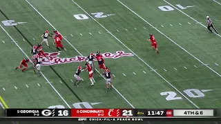 Cincinnati GUTSY Fake Punt vs Georgia | 2021 College Football