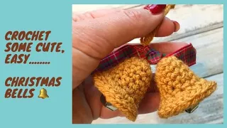 Crochet a Christmas Bell …. A cute and easy tutorial.