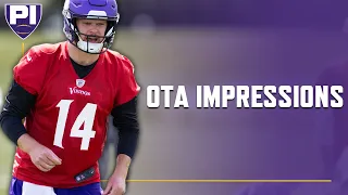 Vikings signed Dalton Risner and ... how does Sam Darnold look at OTAs