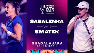 Aryna Sabalenka vs. Iga Swiatek | 2021 WTA Finals Round Robin | WTA Match Highlights