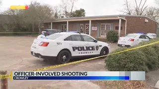 One dead in officer-involved shooting in Crowley