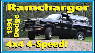 Dodge Ramcharger! Cool 4 Speed 4x4 Test Drive...