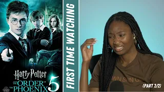 FIRST TIME WATCHING: Harry Potter and the Order of the Phoenix (Part 2/2)