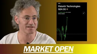 PALANTIR HITS $24 IN THE PREMARKETS, PAYPAL CRASHES BUT IS IT JUSTIFIED, BITCOIN $45K | MARKET OPEN