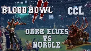 Blood Bowl 2 Dark Elves the Sage vs Nurgle CCL G14