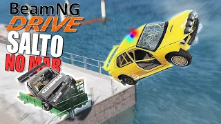 Corrida de Demolição com Carros com partes Aleatorias no Beamng Drive Multiplayer