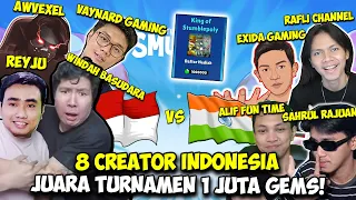 AKU BANG @WindahBasudara & 6 CREATOR INDONESIA BERHASIL JUARA TURNAMEN 1 JUTA GEMS DI STUMBLE GUYS!