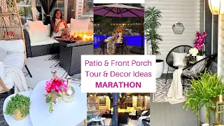 BACKYARD TOUR & DECORATING IDEAS MARATHON |  DIY Patio | Front Porch Makeover | Outdoor Dining