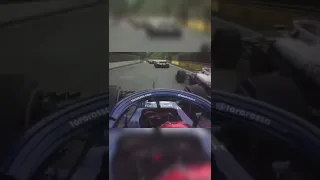 Lance Stroll Squeezes Brendon Hartley in the Wall