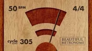 50 BPM 4/4 Wood Metronome HD