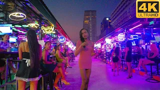 [4K] Evening Pattaya - Soi Buakhao Scenes, Myth Night, Chaiyapoon, Made in Thailand. December 2023