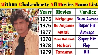 Mithun Chakraborty all movie || mithun chakraborty all movie hit and flop || #hitorflop #bollywood