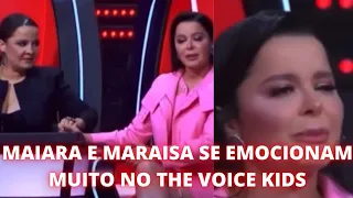 MAIARA E MARAISA SE EMOCIONAM MUITO NO THE VOICE KIDS