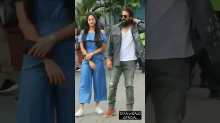 Yash ND Srinidhi At Mumbai. #kgf #yash #srinidhishetty