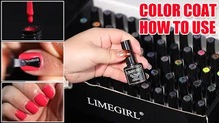 How to do nail color coat? | Poly gel | Nail art design tutorial for beginners | color coat